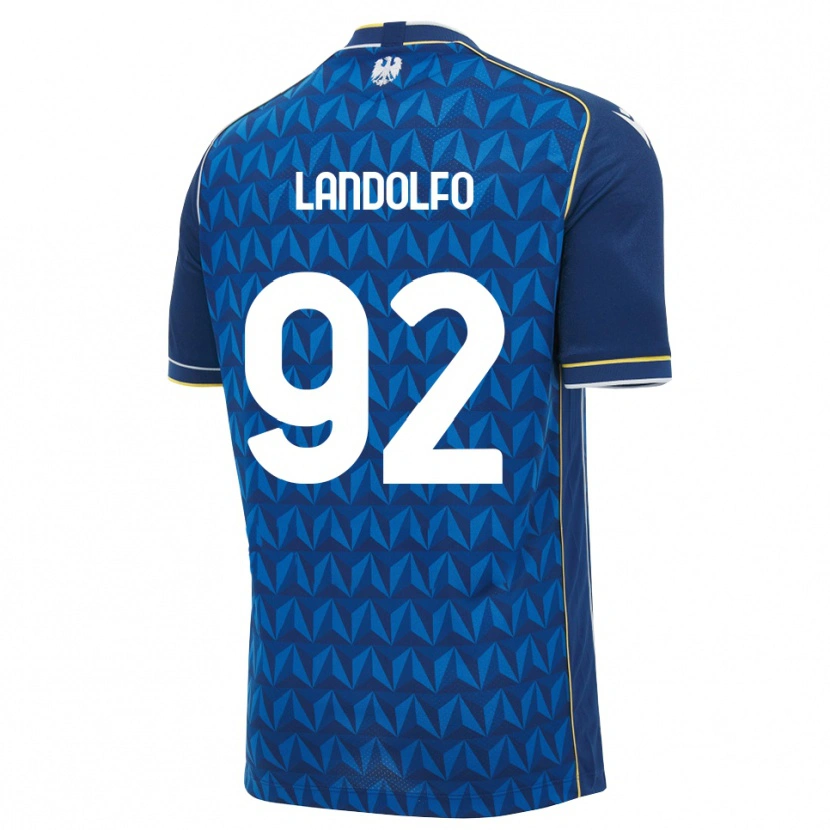 Danxen Kobiety Tommaso Landolfo #92 Królewski Niebieski Biały Niebieski Wyjazdowa Koszulka 2026/27 Koszulki Klubowe