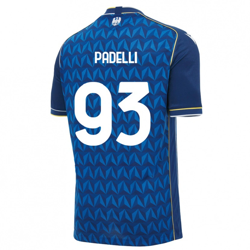 Danxen Kobiety Daniele Padelli #93 Królewski Niebieski Biały Niebieski Wyjazdowa Koszulka 2026/27 Koszulki Klubowe