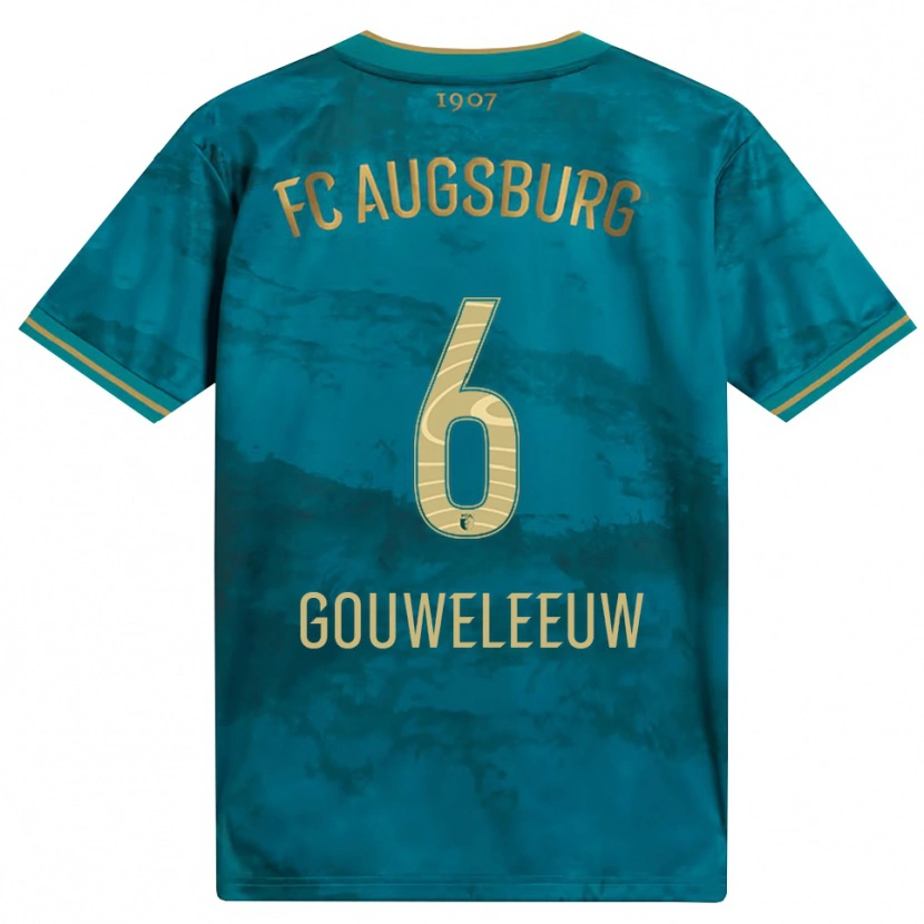 Danxen Kobiety Jeffrey Gouweleeuw #6 Zielony Brązowy Wyjazdowa Koszulka 2026/27 Koszulki Klubowe