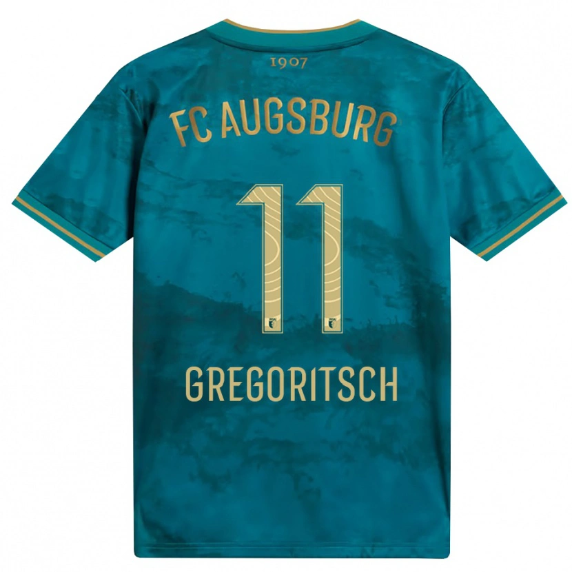 Danxen Kobiety Michael Gregoritsch #11 Zielony Brązowy Wyjazdowa Koszulka 2026/27 Koszulki Klubowe