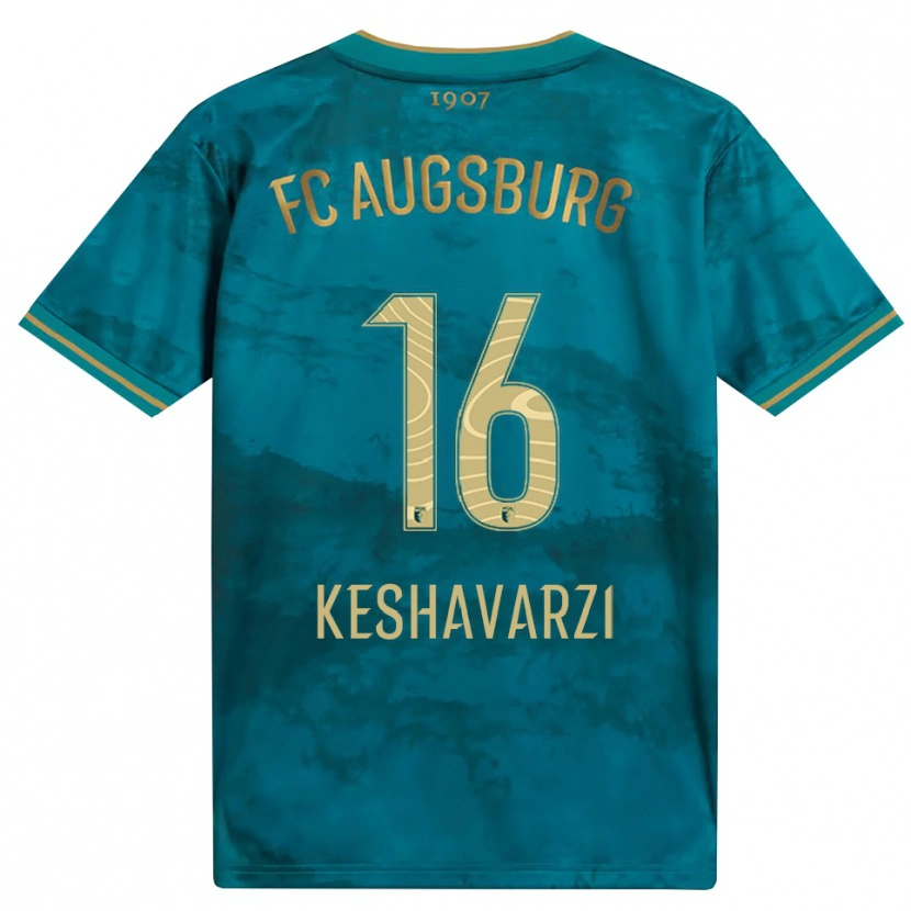 Danxen Kobiety Nicolas Keshavarzi #16 Zielony Brązowy Wyjazdowa Koszulka 2026/27 Koszulki Klubowe