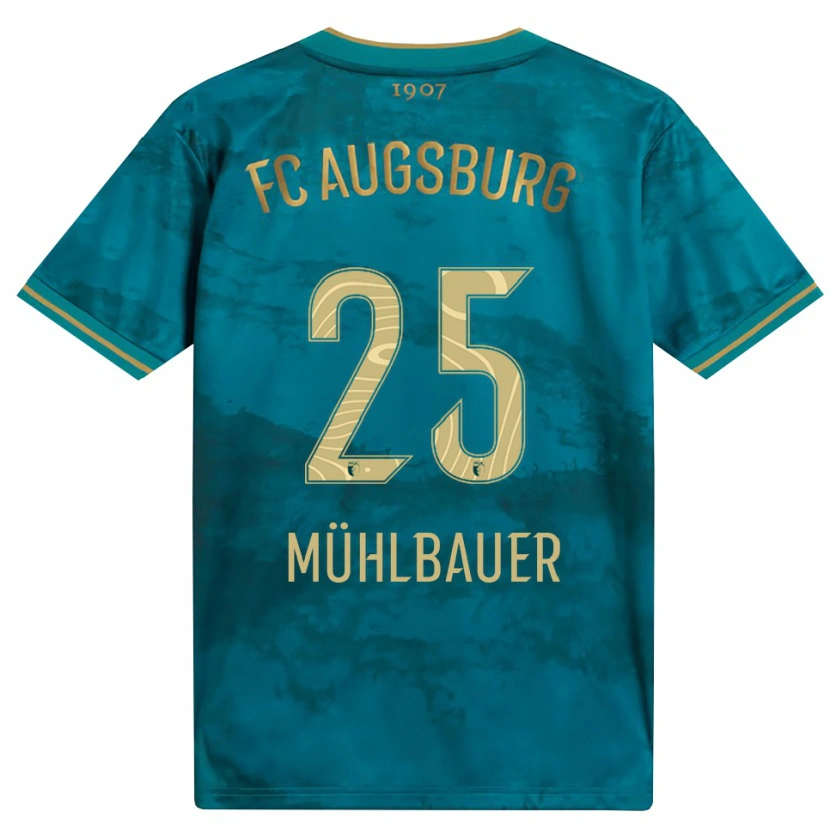 Danxen Kobiety Simon Mühlbauer #25 Zielony Brązowy Wyjazdowa Koszulka 2026/27 Koszulki Klubowe