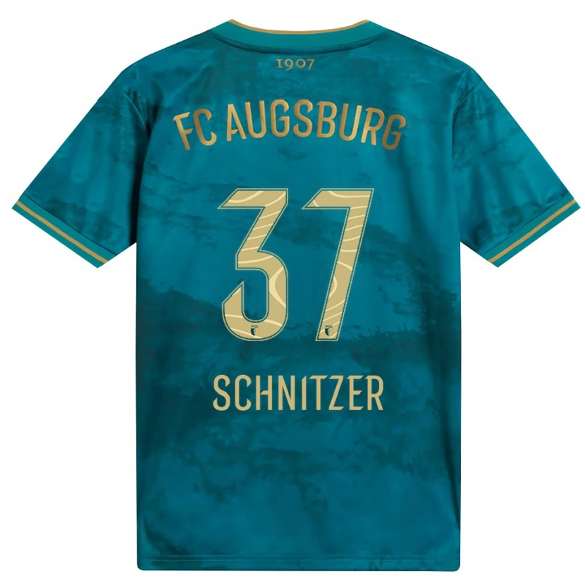 Danxen Kobiety Tim Schnitzer #37 Zielony Brązowy Wyjazdowa Koszulka 2026/27 Koszulki Klubowe