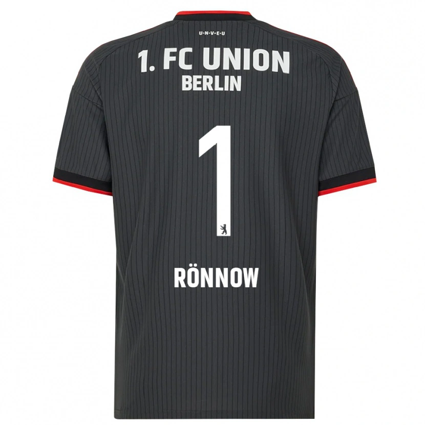 Danxen Kobiety Frederik Rönnow #1 Czarny Biały Czerwony Wyjazdowa Koszulka 2026/27 Koszulki Klubowe