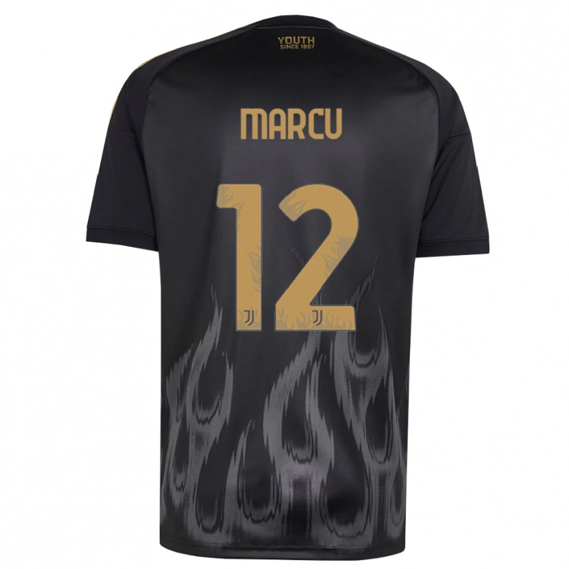 Danxen Kobiety Alessio Marcu #12 Czarny Brązowy Trzeci Komplet Koszulka 2026/27 Koszulki Klubowe