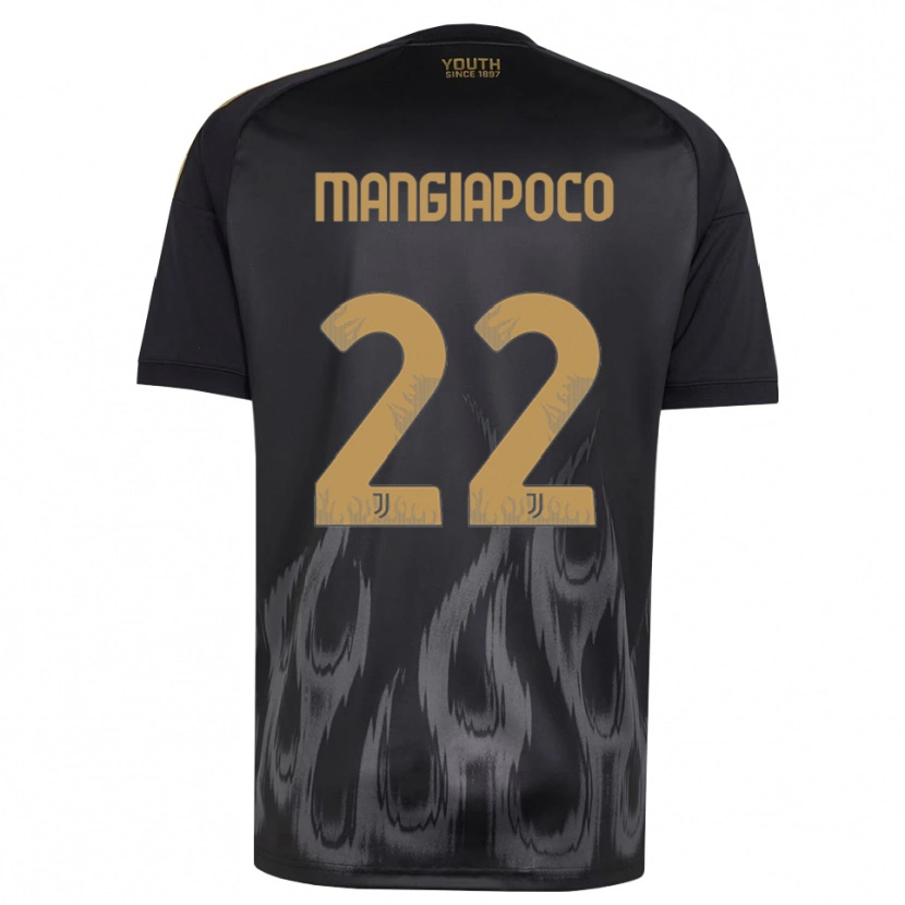 Danxen Kobiety Stefano Mangiapoco #22 Czarny Brązowy Trzeci Komplet Koszulka 2026/27 Koszulki Klubowe
