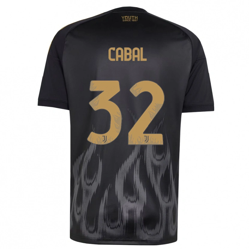 Danxen Kobiety Juan Cabal #32 Czarny Brązowy Trzeci Komplet Koszulka 2026/27 Koszulki Klubowe
