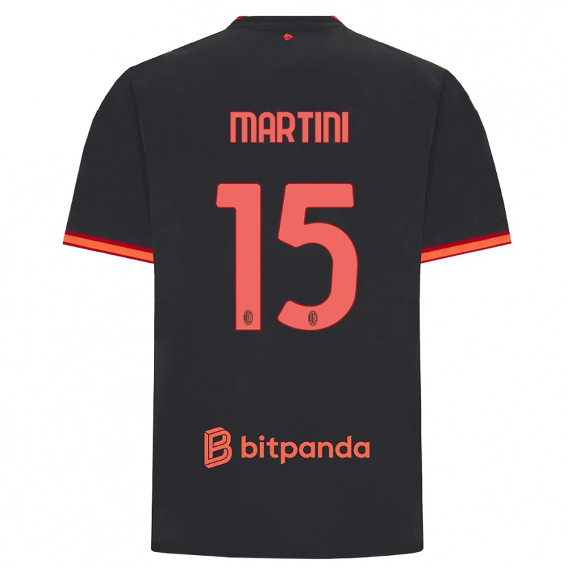 Danxen Kobiety Thomas Martini #15 Czarny Czerwony Trzeci Komplet Koszulka 2026/27 Koszulki Klubowe