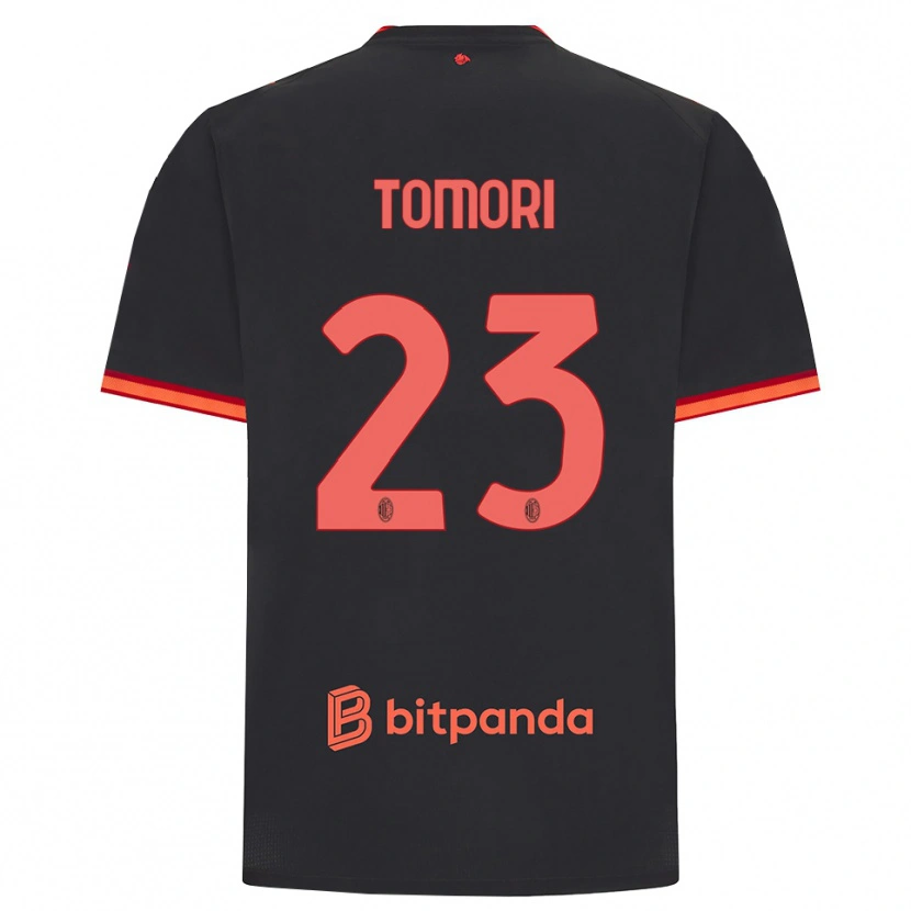 Danxen Kobiety Fikayo Tomori #23 Czarny Czerwony Trzeci Komplet Koszulka 2026/27 Koszulki Klubowe
