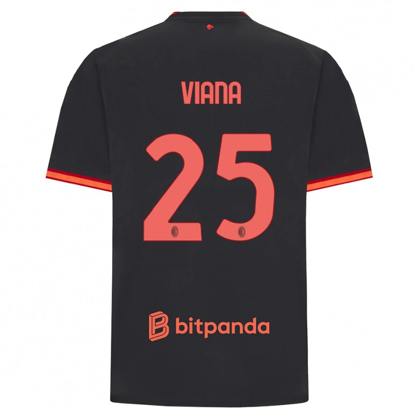 Danxen Kobiety Viana Seedorf #25 Czarny Czerwony Trzeci Komplet Koszulka 2026/27 Koszulki Klubowe
