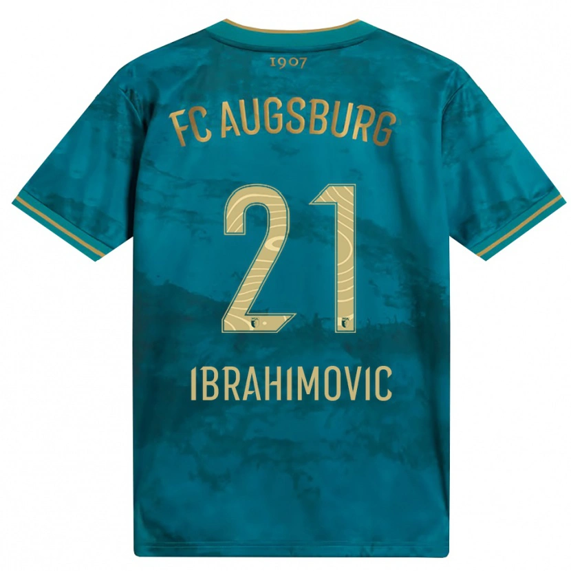 Danxen Kobiety Arijon Ibrahimovic #21 Zielony Brązowy Wyjazdowa Koszulka 2026/27 Koszulki Klubowe