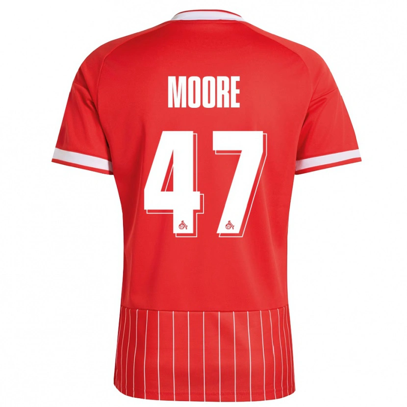 Danxen Dzieci Mikey Moore #47 Czerwony Biały Zielony Wyjazdowa Koszulka 2026/27 Koszulki Klubowe