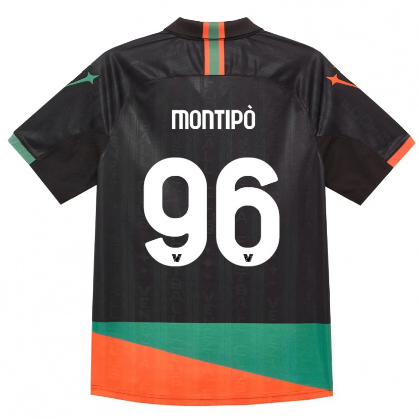 Danxen Dzieci Lorenzo Montipò #96 Czarny Pomarańczowy Zielony Domowa Koszulka 2026/27 Koszulki Klubowe