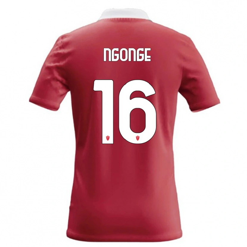 Danxen Dzieci Cyril Ngonge #16 Czerwony Biały Domowa Koszulka 2026/27 Koszulki Klubowe