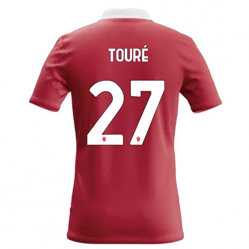 Danxen Dzieci Idrissa Touré #27 Czerwony Biały Domowa Koszulka 2026/27 Koszulki Klubowe