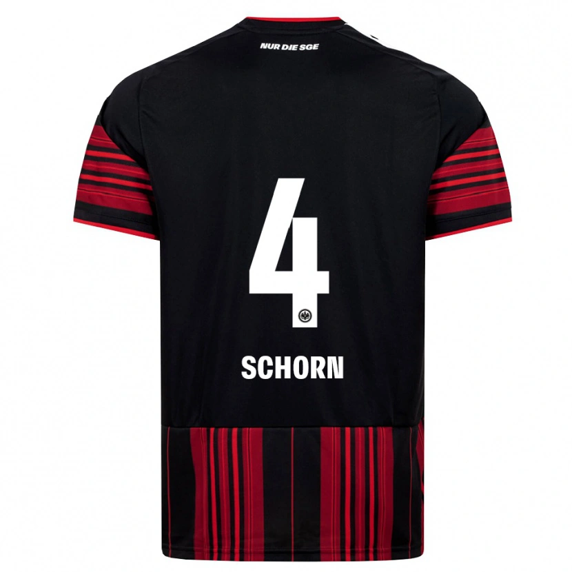 Danxen Dzieci Moritz Schorn #4 Czarny Czerwony Biały Domowa Koszulka 2026/27 Koszulki Klubowe