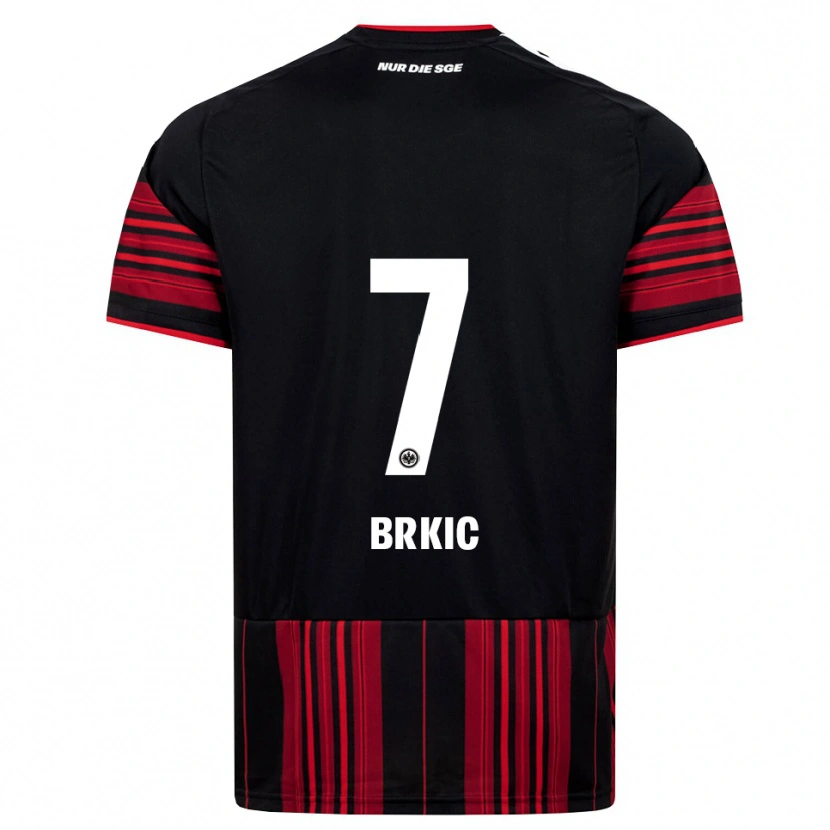 Danxen Dzieci Said Brkic #7 Czarny Czerwony Biały Domowa Koszulka 2026/27 Koszulki Klubowe