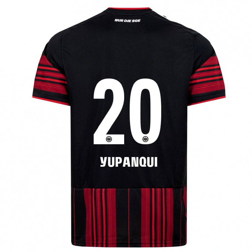 Danxen Dzieci Philipp Eisele Yupanqui #20 Czarny Czerwony Biały Domowa Koszulka 2026/27 Koszulki Klubowe