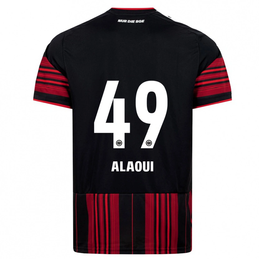 Danxen Dzieci Anas Alaoui #49 Czarny Czerwony Biały Domowa Koszulka 2026/27 Koszulki Klubowe