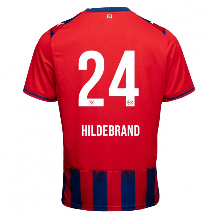 Danxen Dzieci Jan Hildebrandt #24 Królewski Niebieski Biały Czerwony Domowa Koszulka 2026/27 Koszulki Klubowe