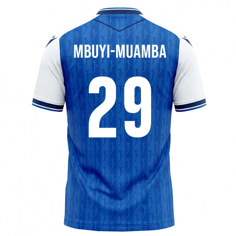 Danxen Dzieci Hubert Mbuyi-Muamba #29 Królewski Niebieski Biały Domowa Koszulka 2026/27 Koszulki Klubowe