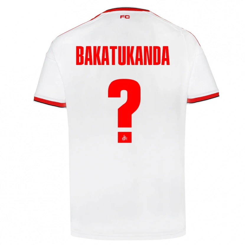 Danxen Dzieci Elias Bakatukanda #0 Biały Czerwony Czarny Domowa Koszulka 2026/27 Koszulki Klubowe