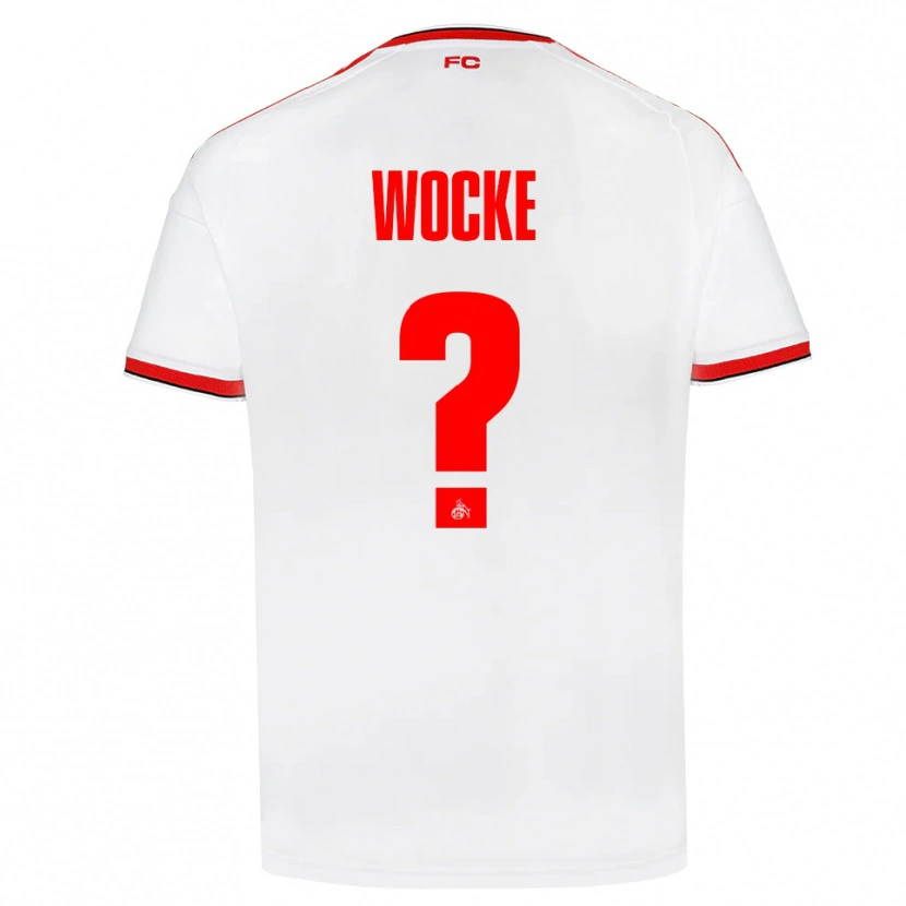 Danxen Dzieci Lukas Wocke #0 Biały Czerwony Czarny Domowa Koszulka 2026/27 Koszulki Klubowe