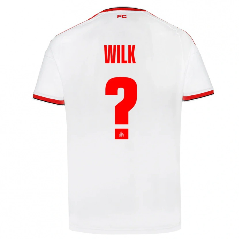 Danxen Dzieci Emil Wilk #0 Biały Czerwony Czarny Domowa Koszulka 2026/27 Koszulki Klubowe