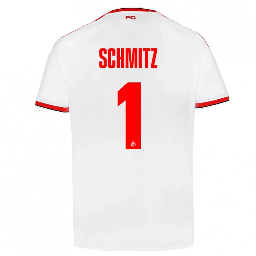 Danxen Dzieci Lisa Schmitz #1 Biały Czerwony Czarny Domowa Koszulka 2026/27 Koszulki Klubowe
