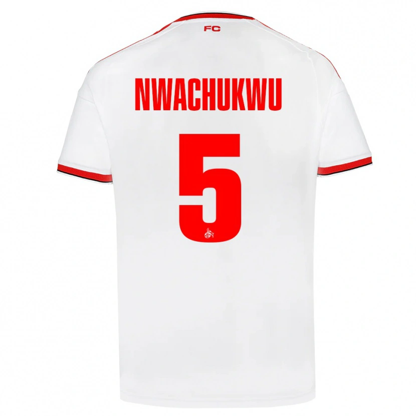 Danxen Dzieci Ben Nwachukwu #5 Biały Czerwony Czarny Domowa Koszulka 2026/27 Koszulki Klubowe