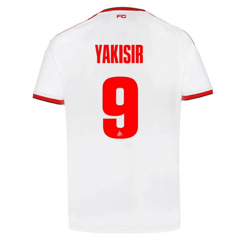 Danxen Dzieci Emir-Ahmet Yakisir #9 Biały Czerwony Czarny Domowa Koszulka 2026/27 Koszulki Klubowe