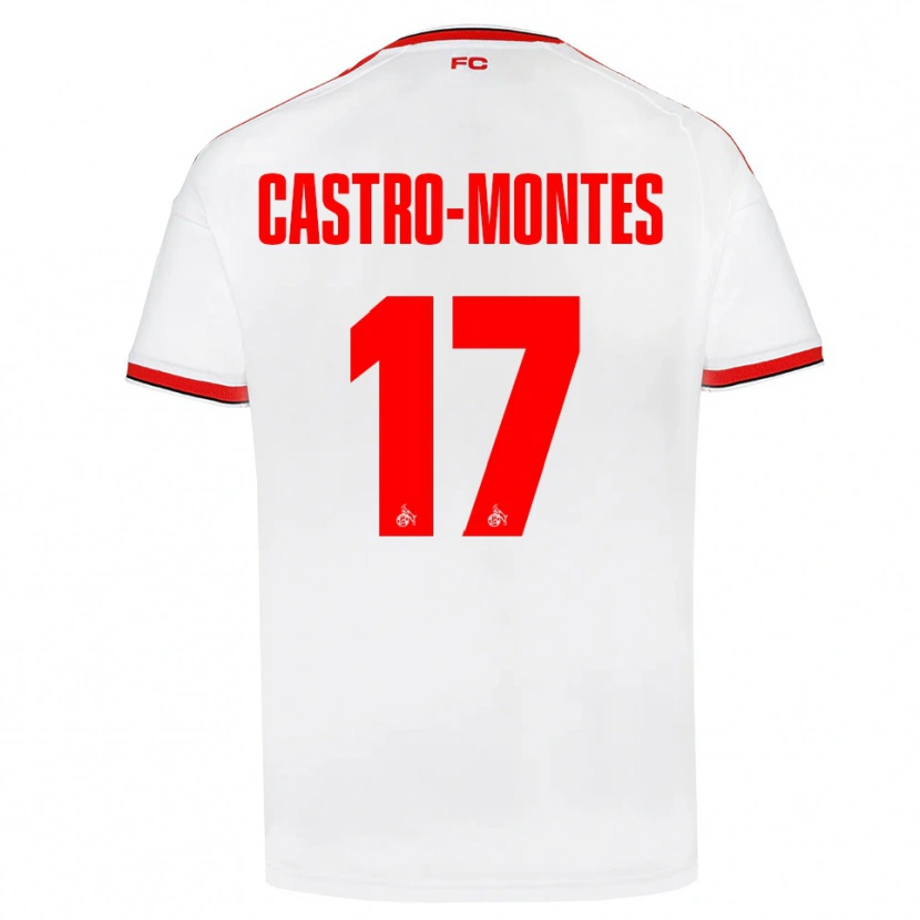 Danxen Dzieci Alessio Castro-Montes #17 Biały Czerwony Czarny Domowa Koszulka 2026/27 Koszulki Klubowe