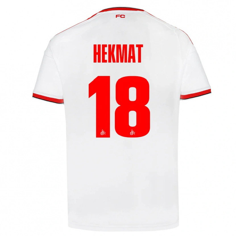 Danxen Dzieci Kian Hekmat #18 Biały Czerwony Czarny Domowa Koszulka 2026/27 Koszulki Klubowe