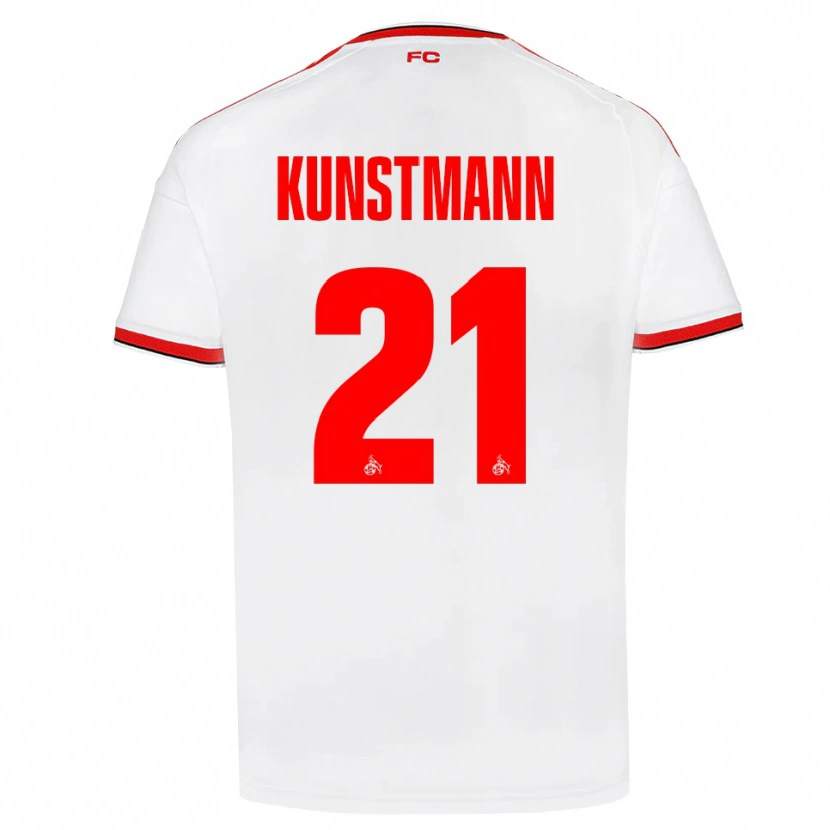 Danxen Dzieci Jonas Kunstmann #21 Biały Czerwony Czarny Domowa Koszulka 2026/27 Koszulki Klubowe