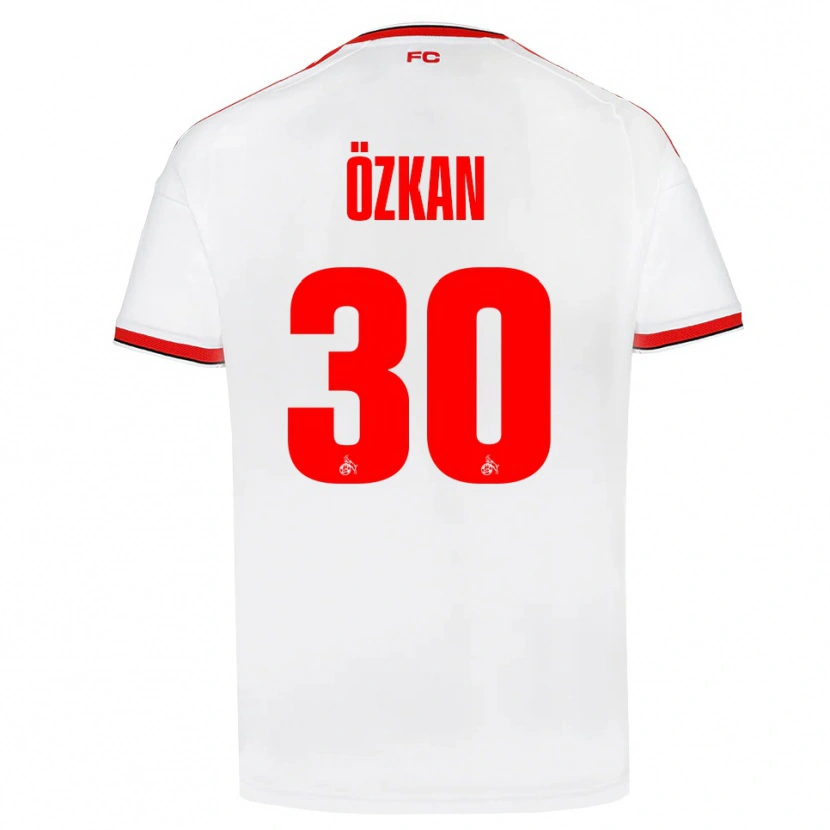 Danxen Dzieci Mikail Özkan #30 Biały Czerwony Czarny Domowa Koszulka 2026/27 Koszulki Klubowe