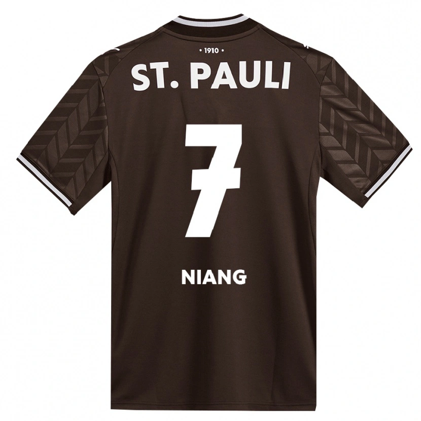 Danxen Dzieci Youssoupha Niang #7 Kawa Biała Domowa Koszulka 2026/27 Koszulki Klubowe