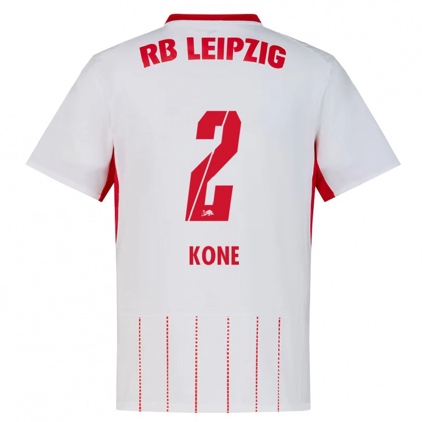 Danxen Dzieci Abdoul Koné #2 Czerwony Biały Żółty Domowa Koszulka 2026/27 Koszulki Klubowe