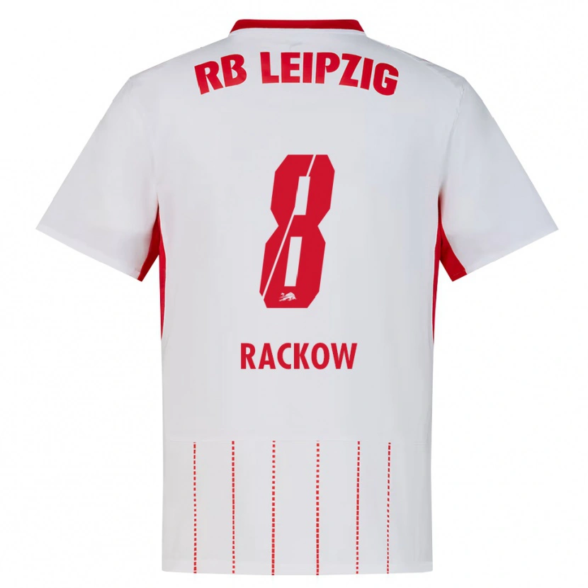 Danxen Dzieci Gianna Rackow #8 Czerwony Biały Żółty Domowa Koszulka 2026/27 Koszulki Klubowe