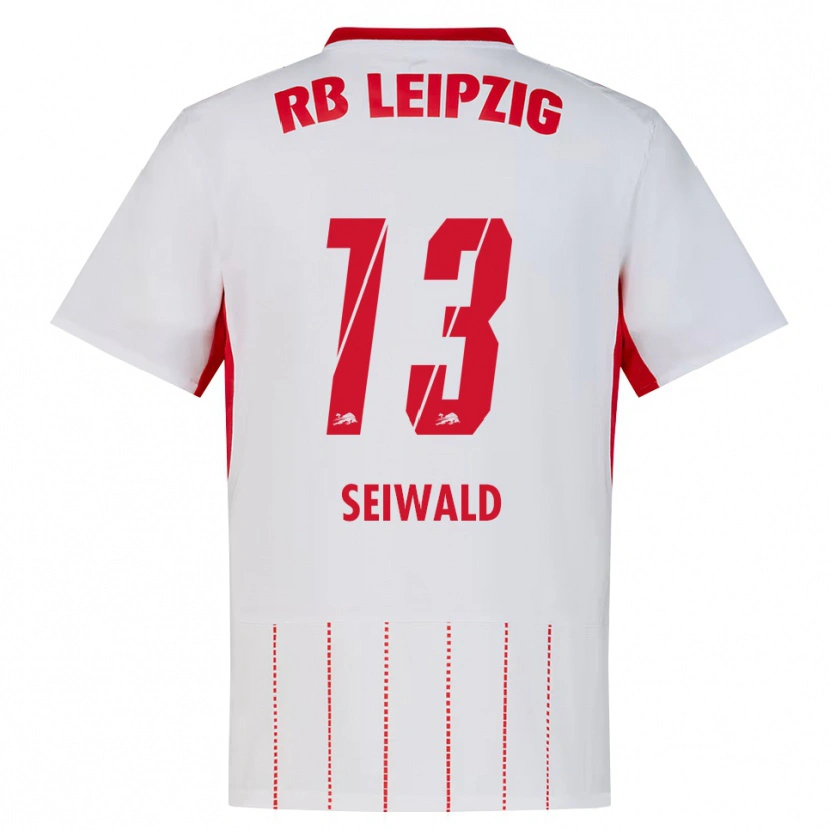 Danxen Dzieci Nicolas Seiwald #13 Czerwony Biały Żółty Domowa Koszulka 2026/27 Koszulki Klubowe