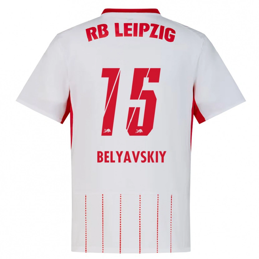 Danxen Dzieci David Belyavskiy #15 Czerwony Biały Żółty Domowa Koszulka 2026/27 Koszulki Klubowe