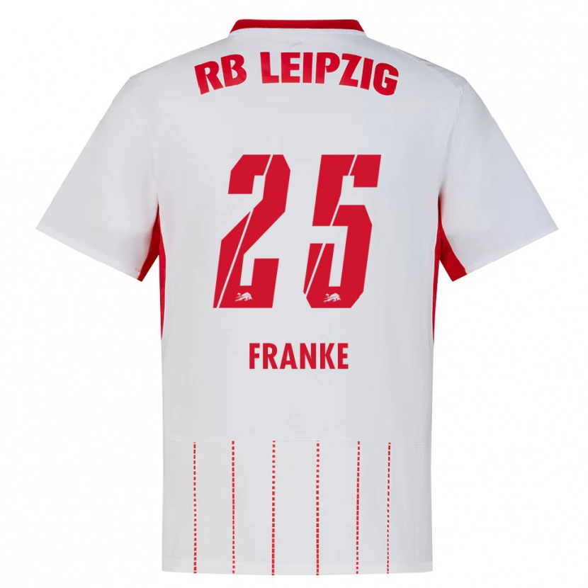 Danxen Dzieci Lenny Franke #25 Czerwony Biały Żółty Domowa Koszulka 2026/27 Koszulki Klubowe