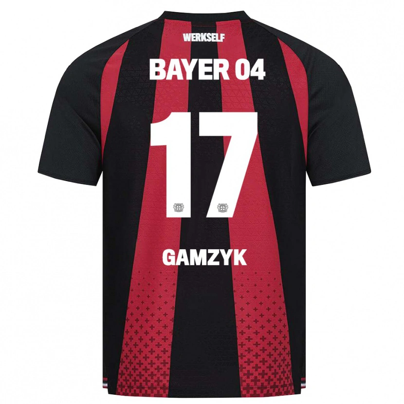 Danxen Dzieci Andriy Gamzyk #17 Czarny Biały Czerwony Domowa Koszulka 2026/27 Koszulki Klubowe