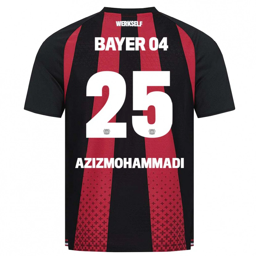 Danxen Dzieci Mick Aziz Mohammadi #25 Czarny Biały Czerwony Domowa Koszulka 2026/27 Koszulki Klubowe