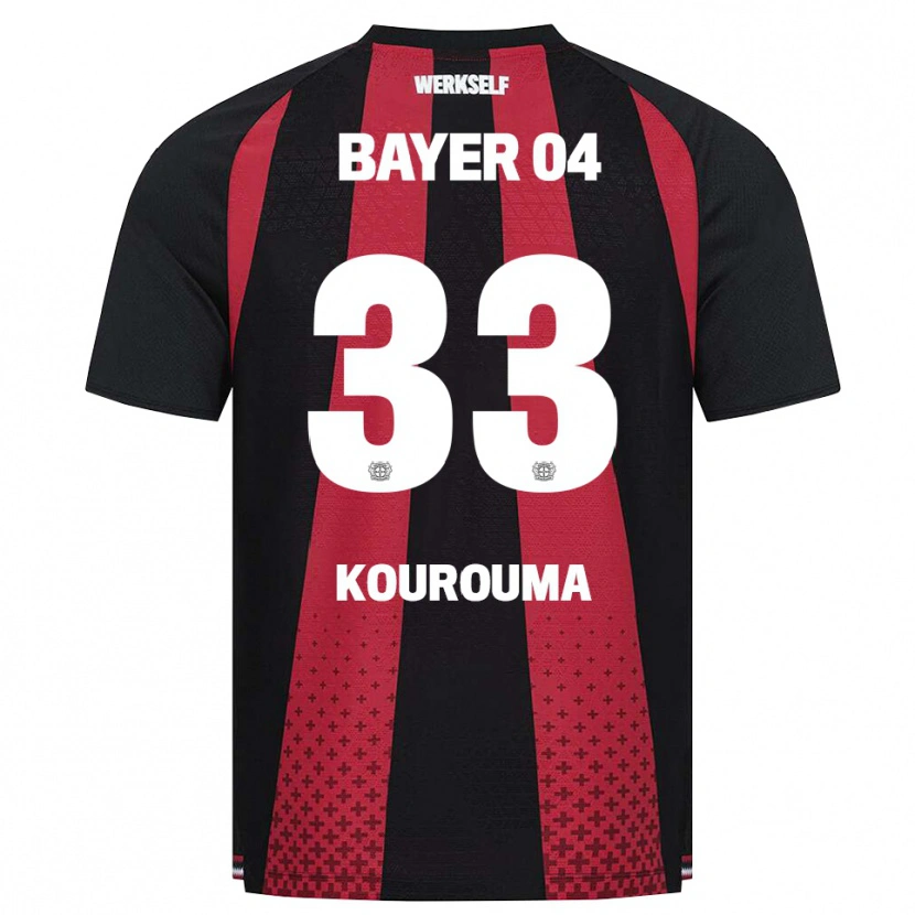 Danxen Dzieci Fakouman Kourouma #33 Czarny Biały Czerwony Domowa Koszulka 2026/27 Koszulki Klubowe