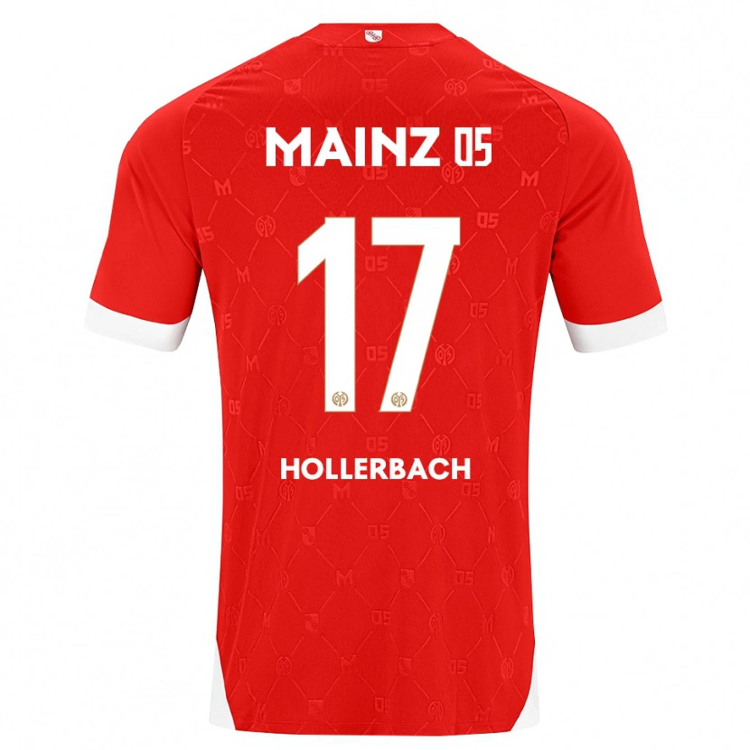 Danxen Dzieci Benedict Hollerbach #17 Czerwony Biały Domowa Koszulka 2026/27 Koszulki Klubowe
