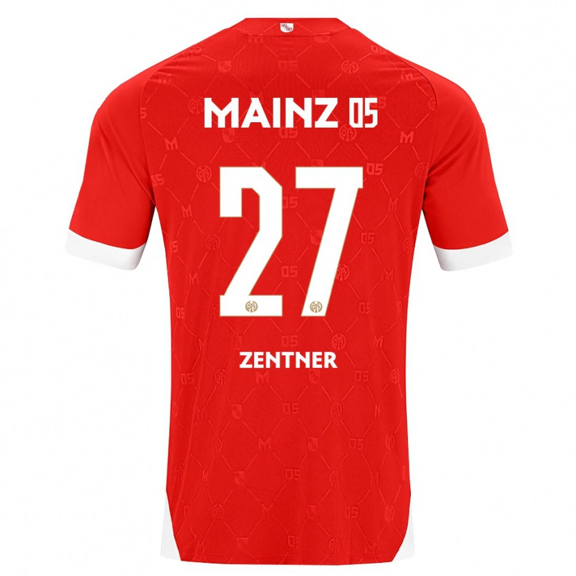 Danxen Dzieci Robin Zentner #27 Czerwony Biały Domowa Koszulka 2026/27 Koszulki Klubowe