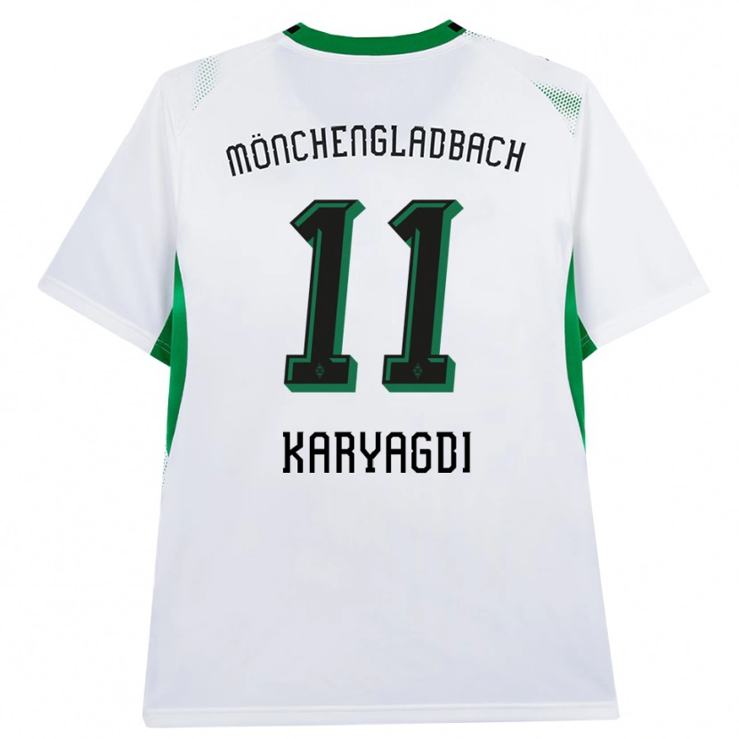 Danxen Dzieci Kerim Karyagdi #11 Biały Czarny Zielony Domowa Koszulka 2026/27 Koszulki Klubowe