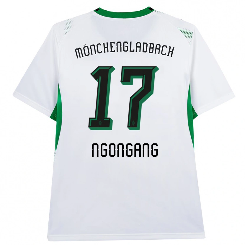 Danxen Dzieci Johann Ngongang #17 Biały Czarny Zielony Domowa Koszulka 2026/27 Koszulki Klubowe