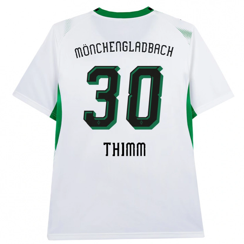 Danxen Dzieci Joshua Thimm #30 Biały Czarny Zielony Domowa Koszulka 2026/27 Koszulki Klubowe