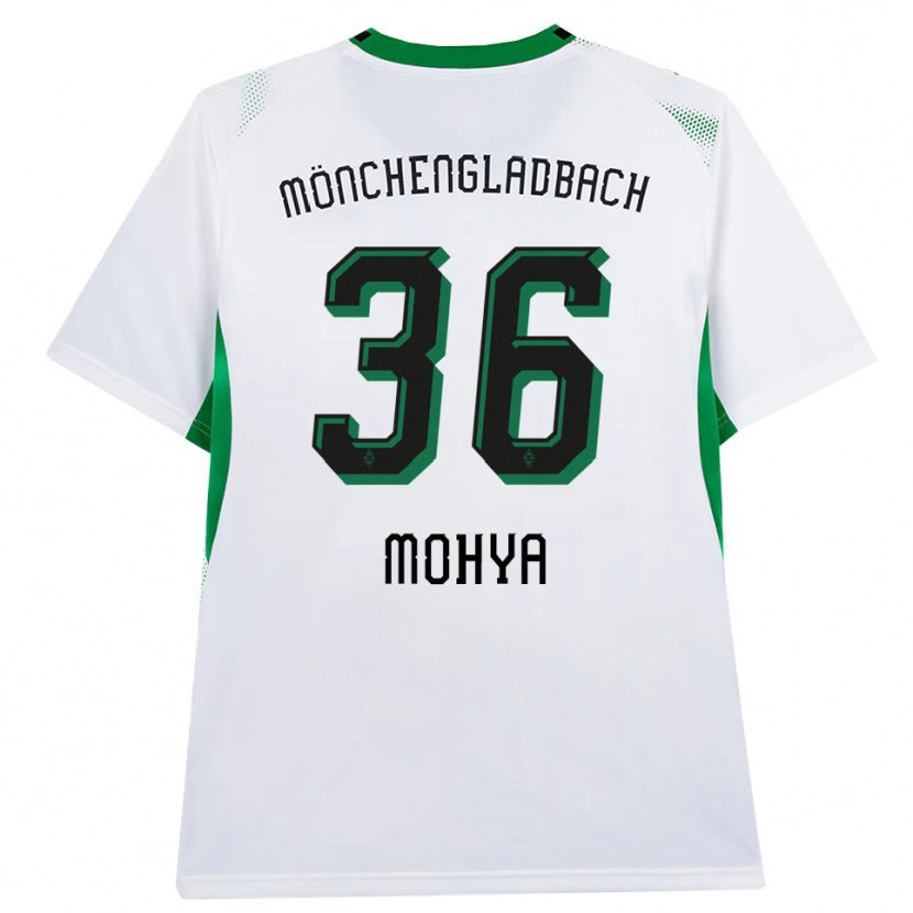 Danxen Dzieci Wael Mohya #36 Biały Czarny Zielony Domowa Koszulka 2026/27 Koszulki Klubowe